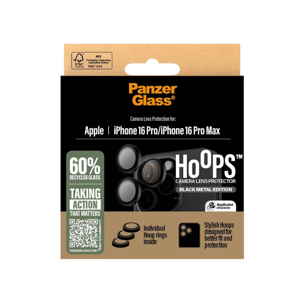 PanzerGlass Camera Protector Hoop Optic Rings Apple iPhone 16 Pro / 16 Pro Max