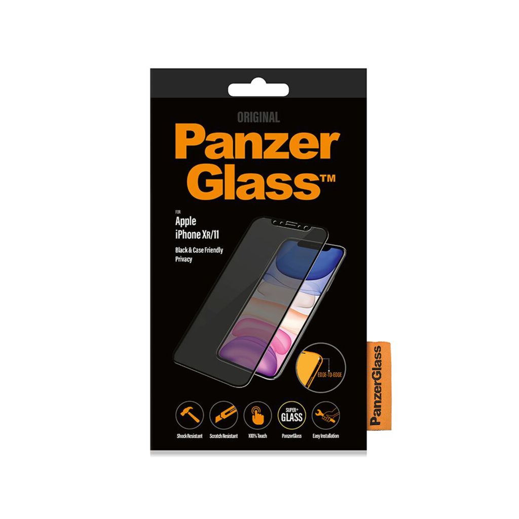 PanzerGlass Case Friendly Privacy Anti-Bacterial Screenprotector Apple iPhone 11 / Apple iPhone Xr