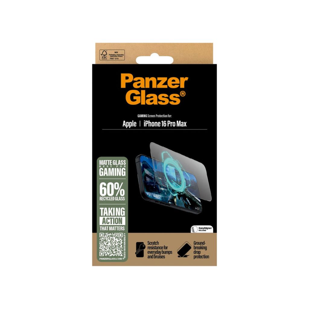 PanzerGlass EyeScreenprotector Ultra Wide Fit met applicator Apple iPhone 16 Pro Max