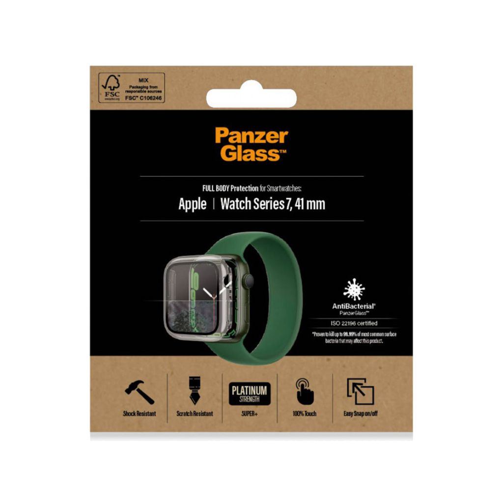 PanzerGlass Full Body Case Apple Watch Series 7 / 8 / 9 (41 mm) - Transparant