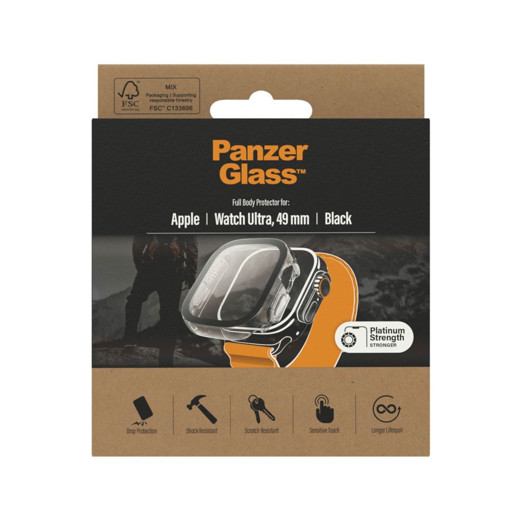 PanzerGlass Full Body Case Apple Watch Ultra - 49 mm - Zwart