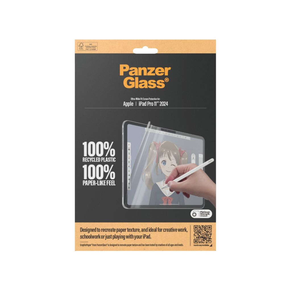 PanzerGlass GraphicPaper Ultra-Wide Fit Screenprotector Apple iPad Pro 11 (2024) M4