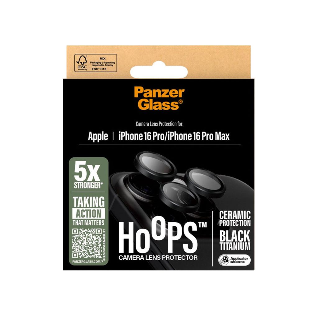 PanzerGlass Hoops Ceramic Camera Lens Protector Apple iPhone 16 Pro / 16 Pro Max