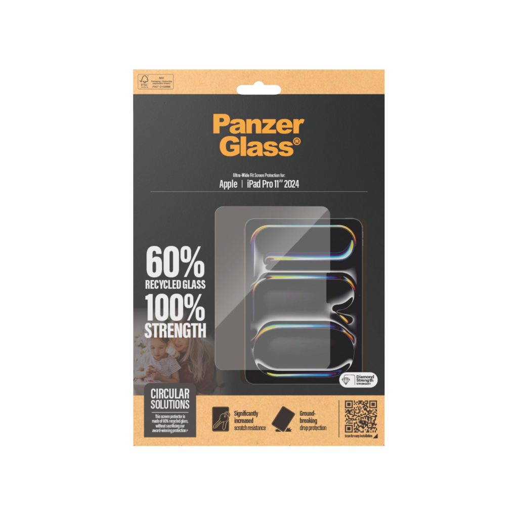 PanzerGlass Ultra Wide Fit Screenprotector Apple iPad Pro 11 (2024) M4