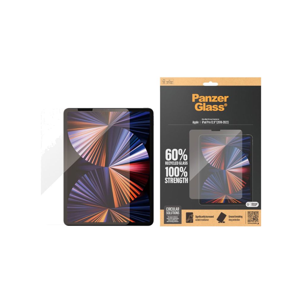 PanzerGlass Ultra Wide Fit Screenprotector Apple iPad Pro 12.9 (2022) / Pro 12.9 (2021)