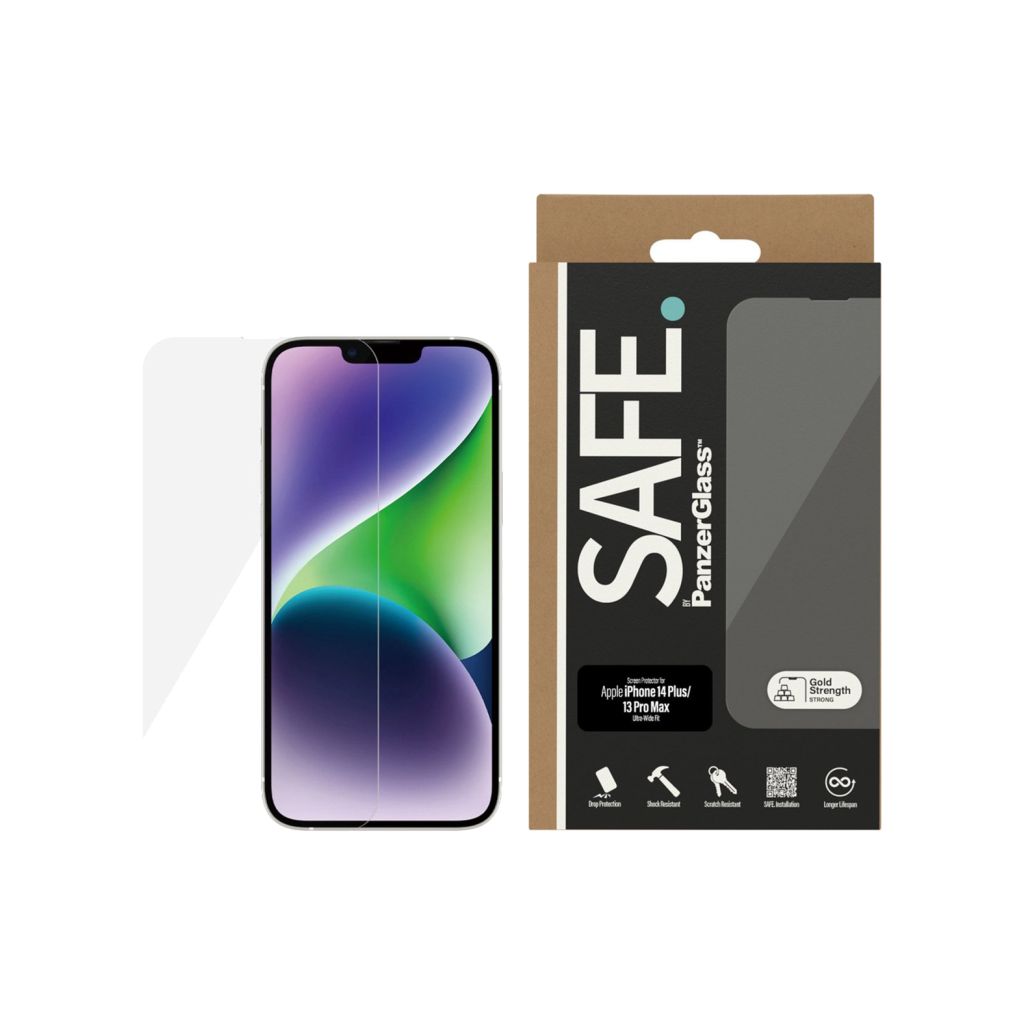 SAFE by PanzerGlass Ultra-Wide Fit Screenprotector Apple iPhone 14 Plus / 13 Pro Max