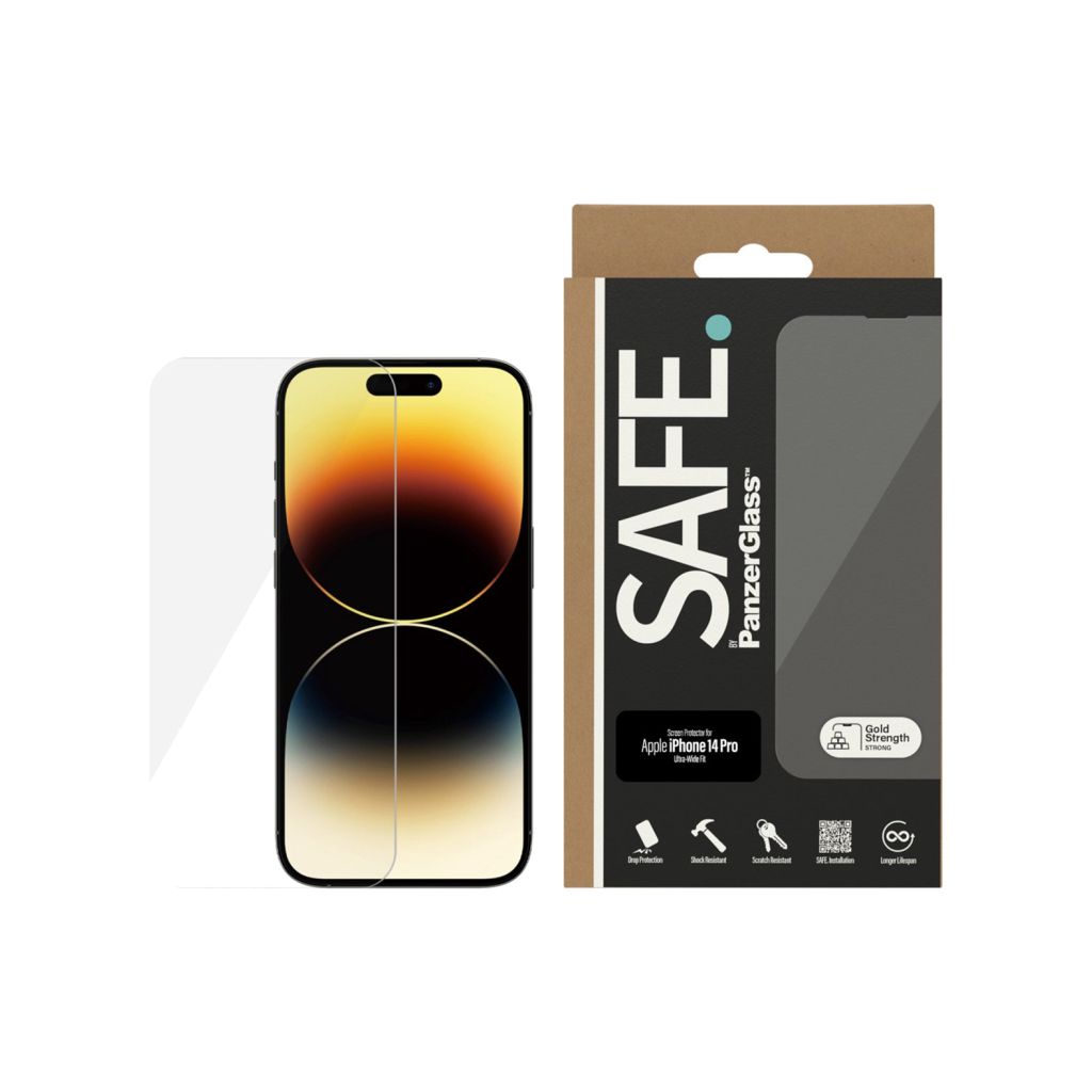 SAFE by PanzerGlass Ultra-Wide Fit Screenprotector Apple iPhone 14 Pro