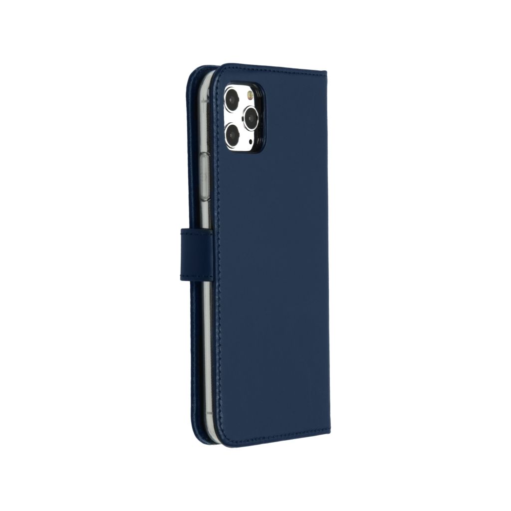 Selencia Echt Lederen Bookcase Apple iPhone 11 Pro Max - Blauw