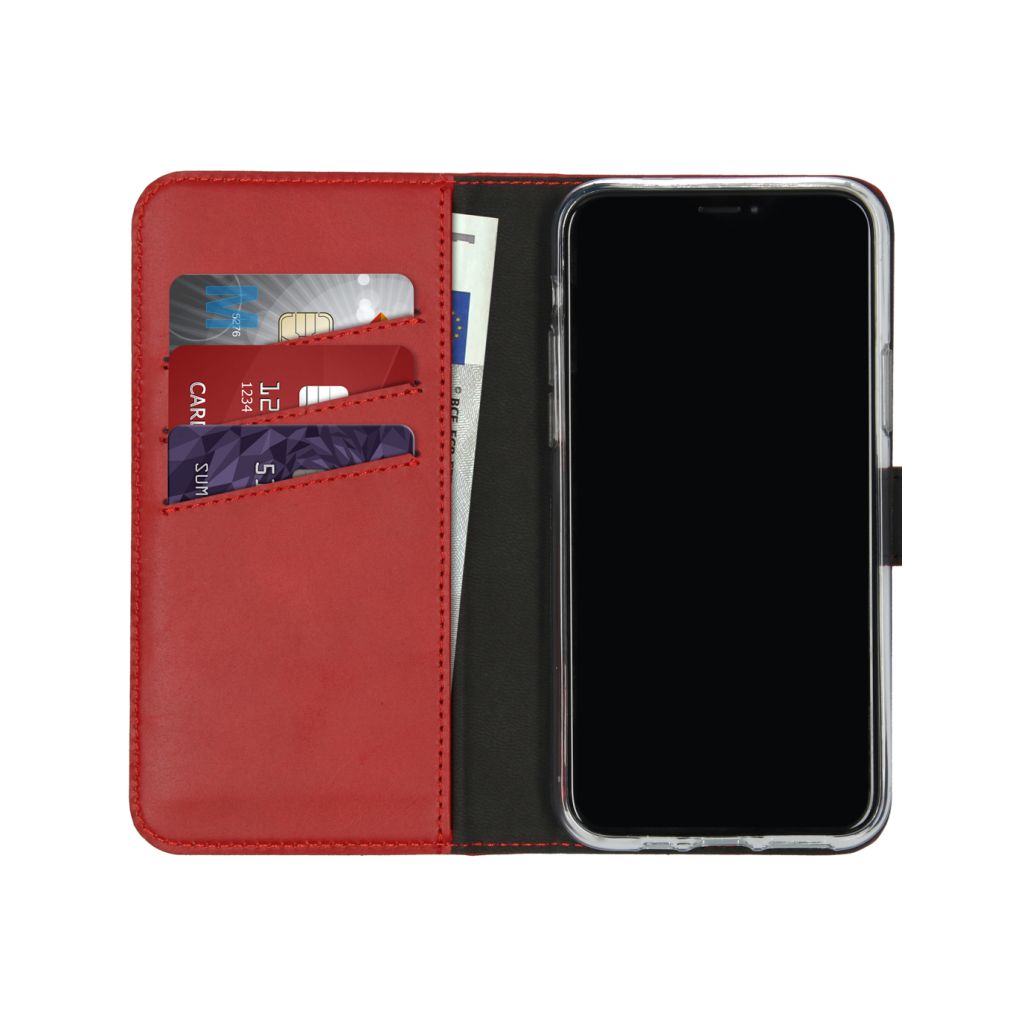 Selencia Echt Lederen Bookcase Apple iPhone 11 Pro - Rood