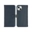 Selencia Echt Lederen Bookcase Apple iPhone 15 - Blauw