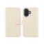 Selencia Echt Lederen Bookcase Apple iPhone 16 - Greige