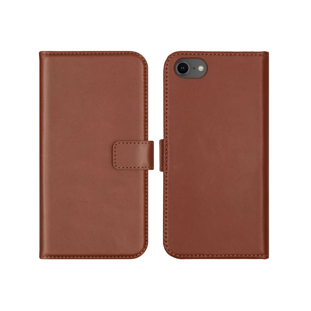 Selencia Echt Lederen Bookcase Apple iPhone SE (2022 / 2020) / 8 / 7 / 6(s)