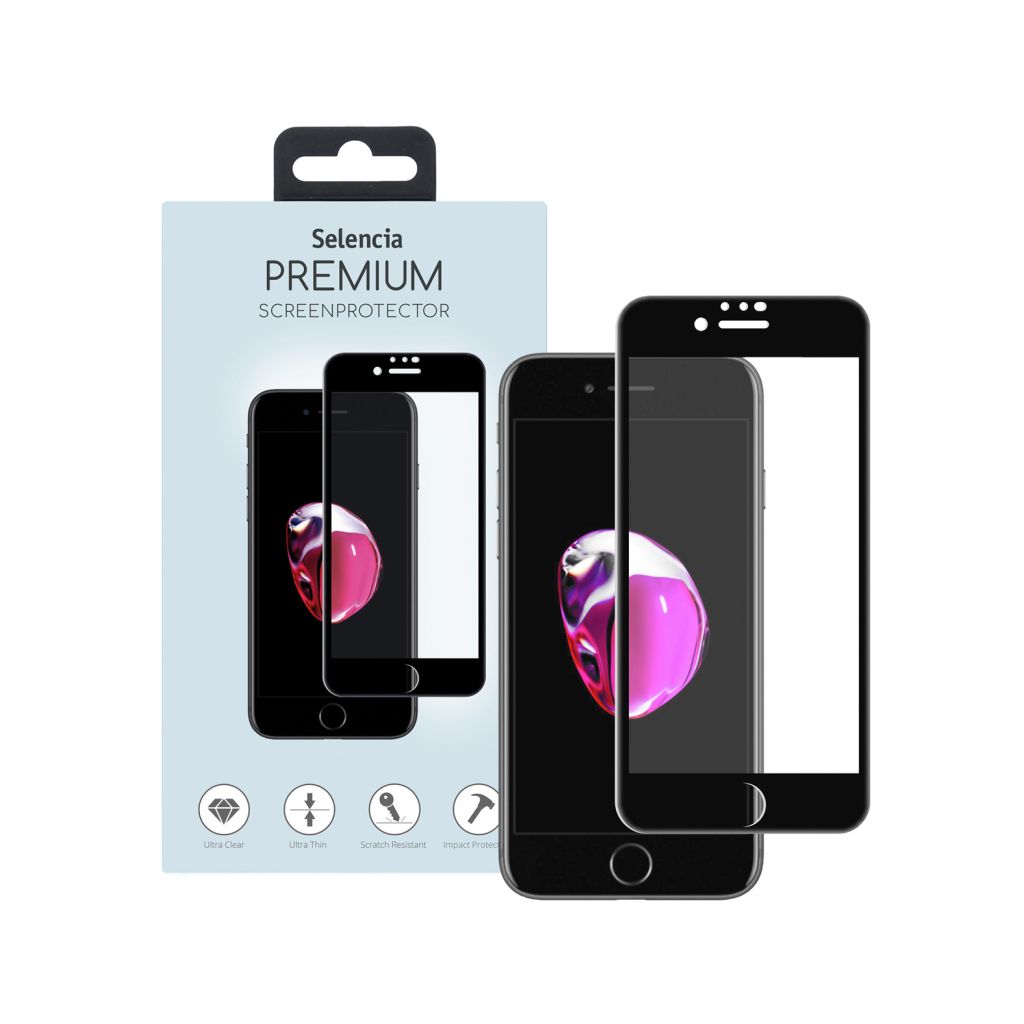 Selencia Gehard Glas Premium Screenprotector Apple iPhone 8 / 7 / 6s / 6
