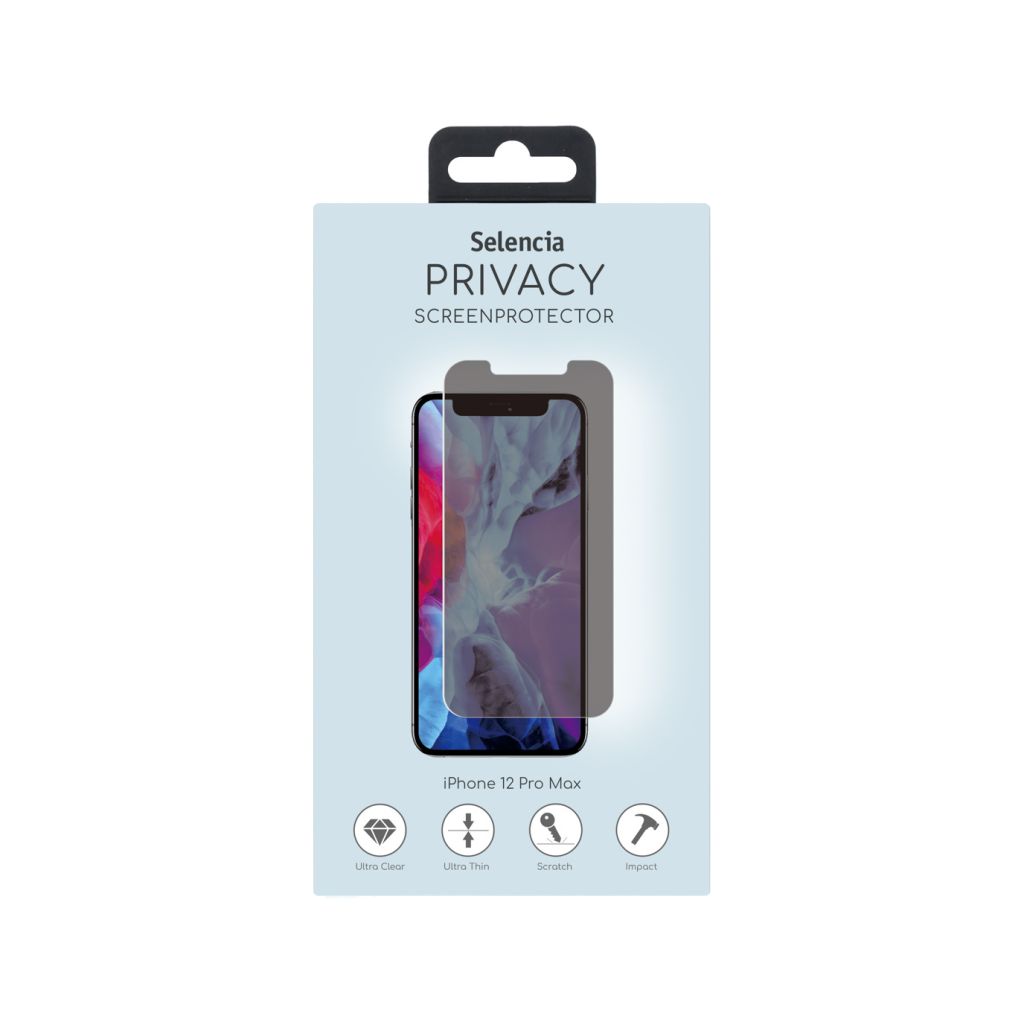 Selencia Gehard Glas Privacy Screenprotector Apple iPhone 12 Pro Max