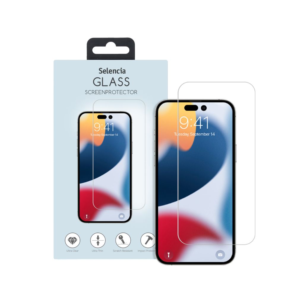 Selencia Gehard Glas Screenprotector Apple iPhone 14 Pro Max