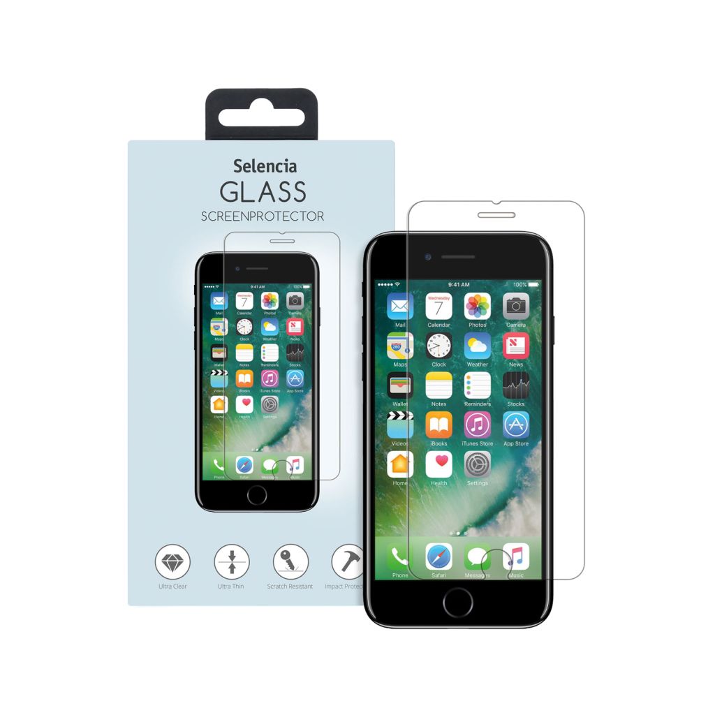 Selencia Gehard Glas Screenprotector Apple iPhone 8 / 7 / 6s / 6