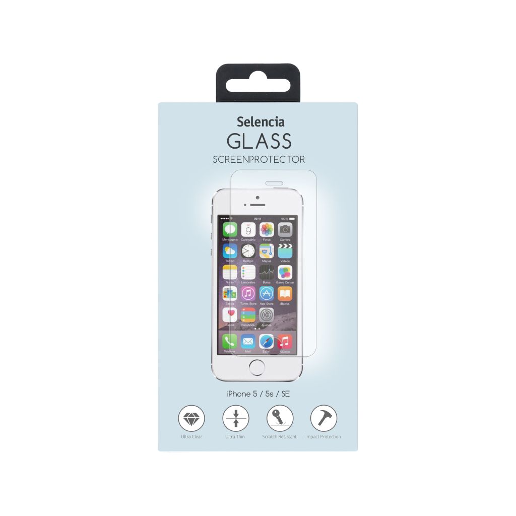 Selencia Gehard Glas Screenprotector Apple iPhone SE / 5 / 5s