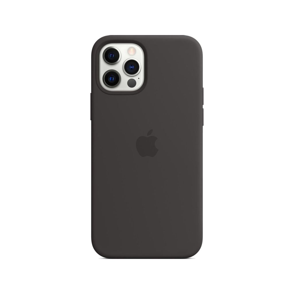 Silicone Backcover MagSafe Apple iPhone 12 (Pro) - Black