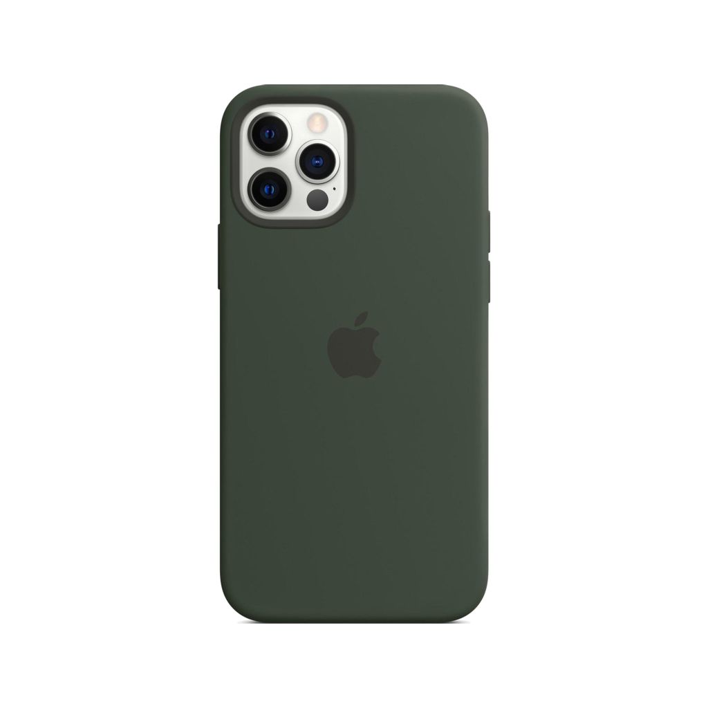 Silicone Backcover MagSafe Apple iPhone 12 (Pro) - Cypress Green