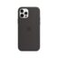 Silicone Backcover MagSafe Apple iPhone 12 Pro Max - Black