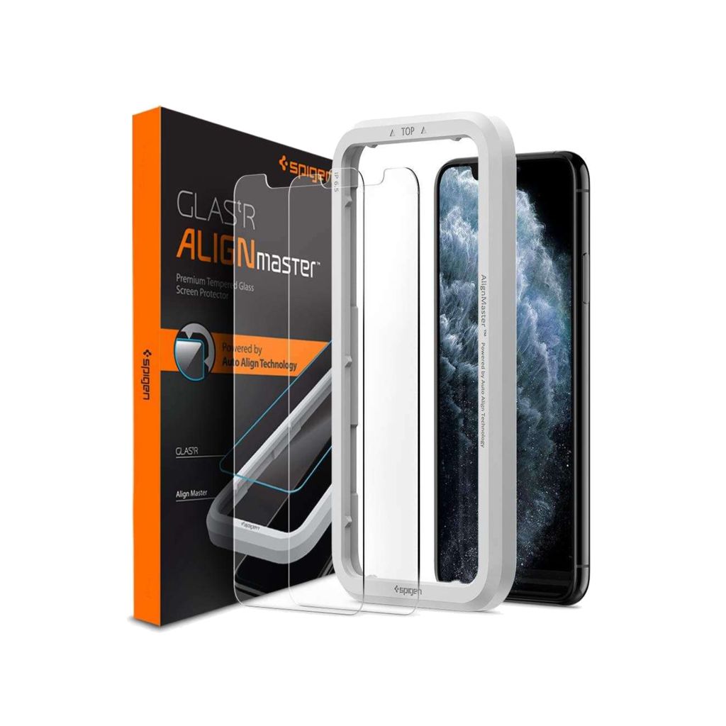 Spigen GLAStR EZ Fit Screenprotector + Applicator 2-pack Apple iPhone 11