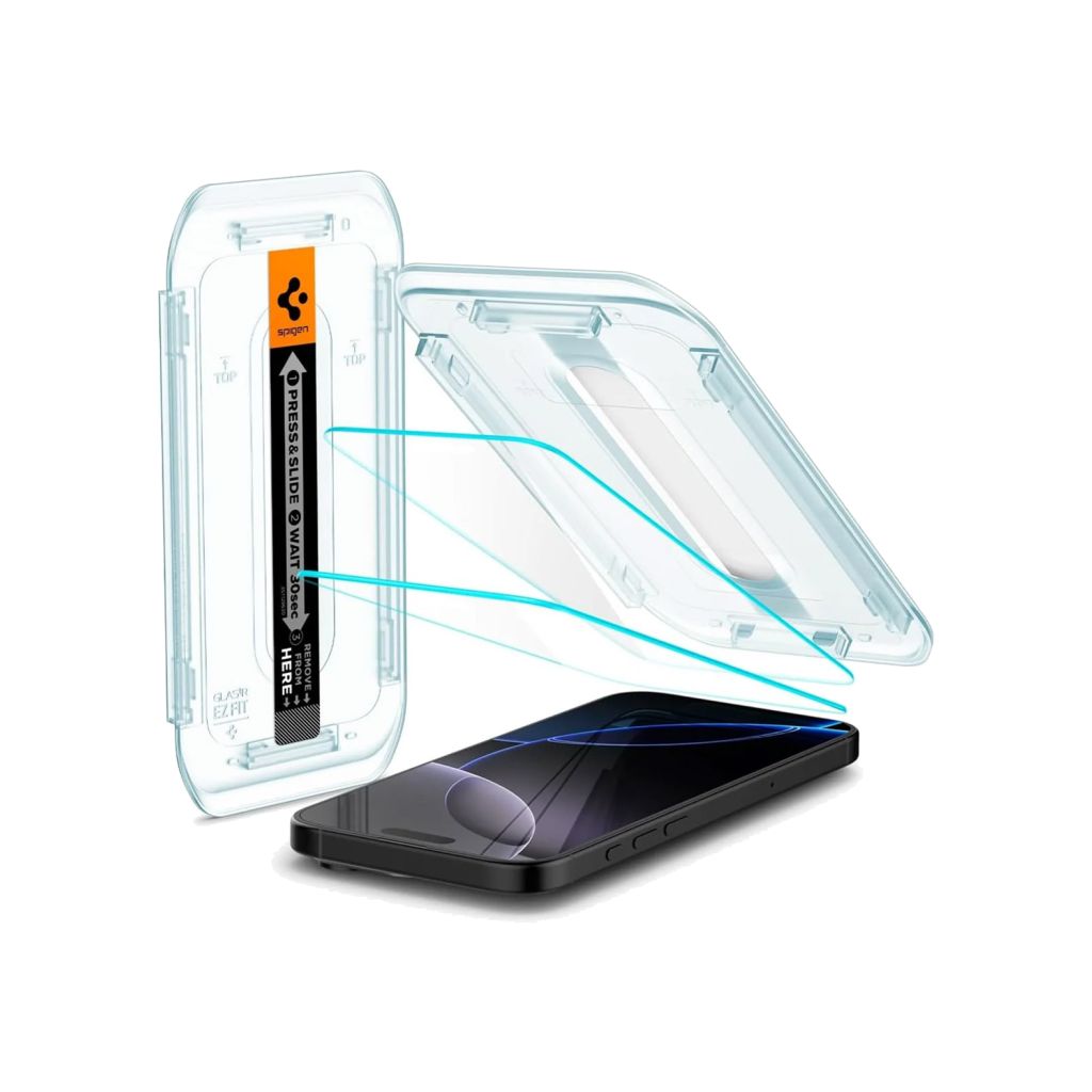 Spigen GLAStR EZ Fit Screenprotector + Applicator 2-pack Apple iPhone 16 Pro