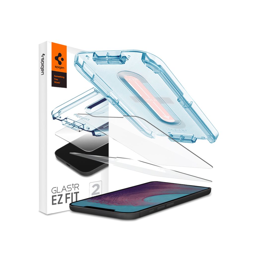 Spigen GLAStR EZ Fit Screenprotector + Applicator Apple iPhone 12 Pro Max