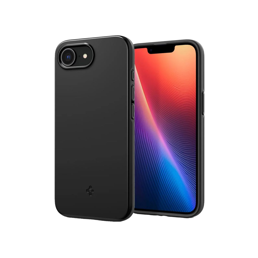 Spigen Thin Fit Backcover MagSafe Apple iPhone 16e - Zwart