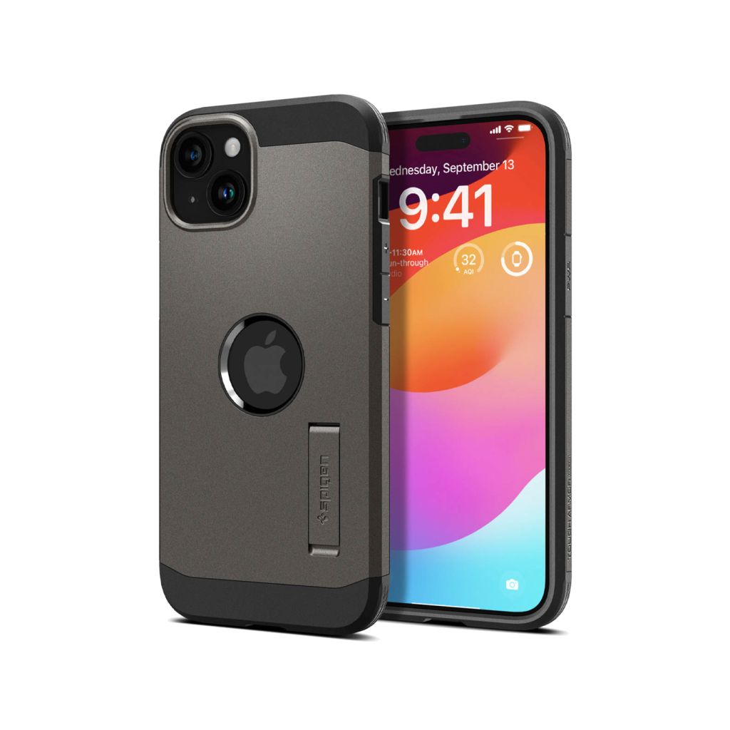 Spigen Tough Armor Backcover MagSafe Apple iPhone 15 - Gunmetal