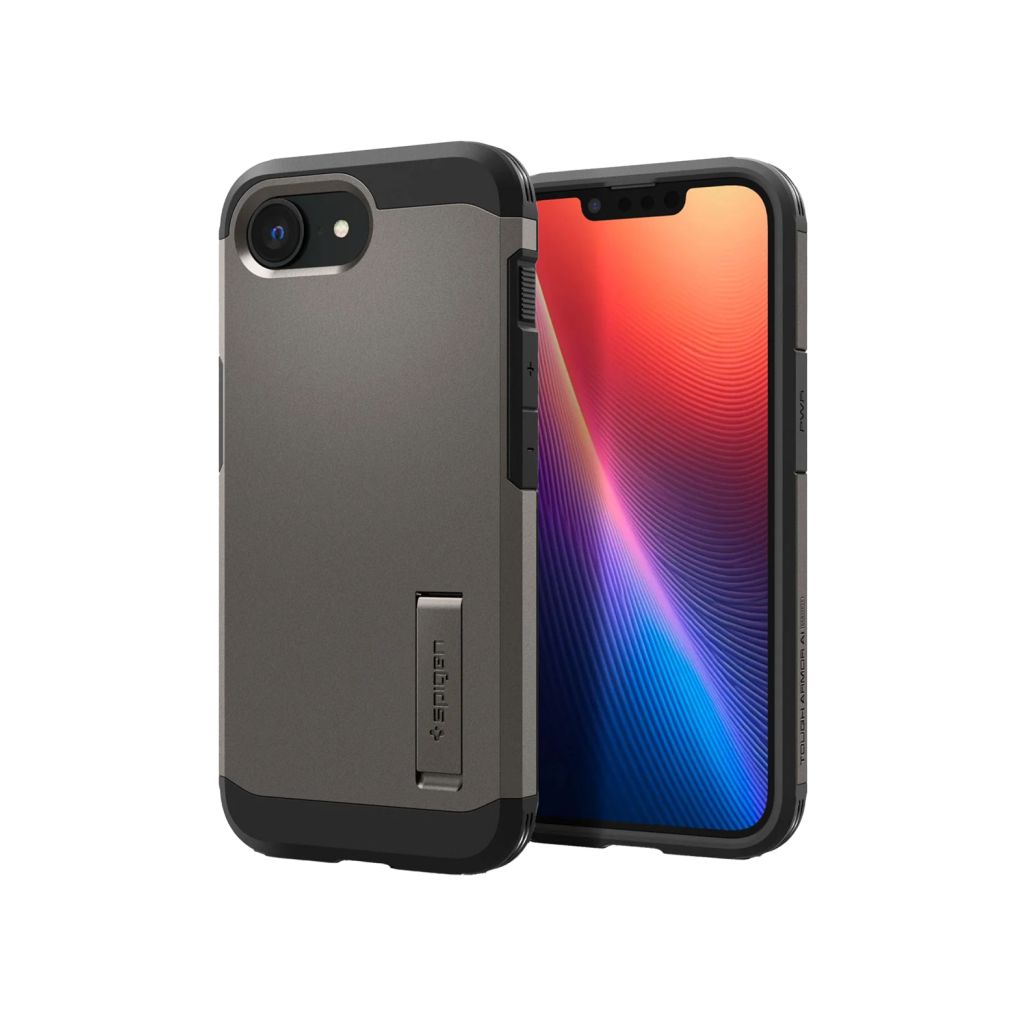 Spigen Tough Armor Backcover MagSafe Apple iPhone 16e - Gunmetal