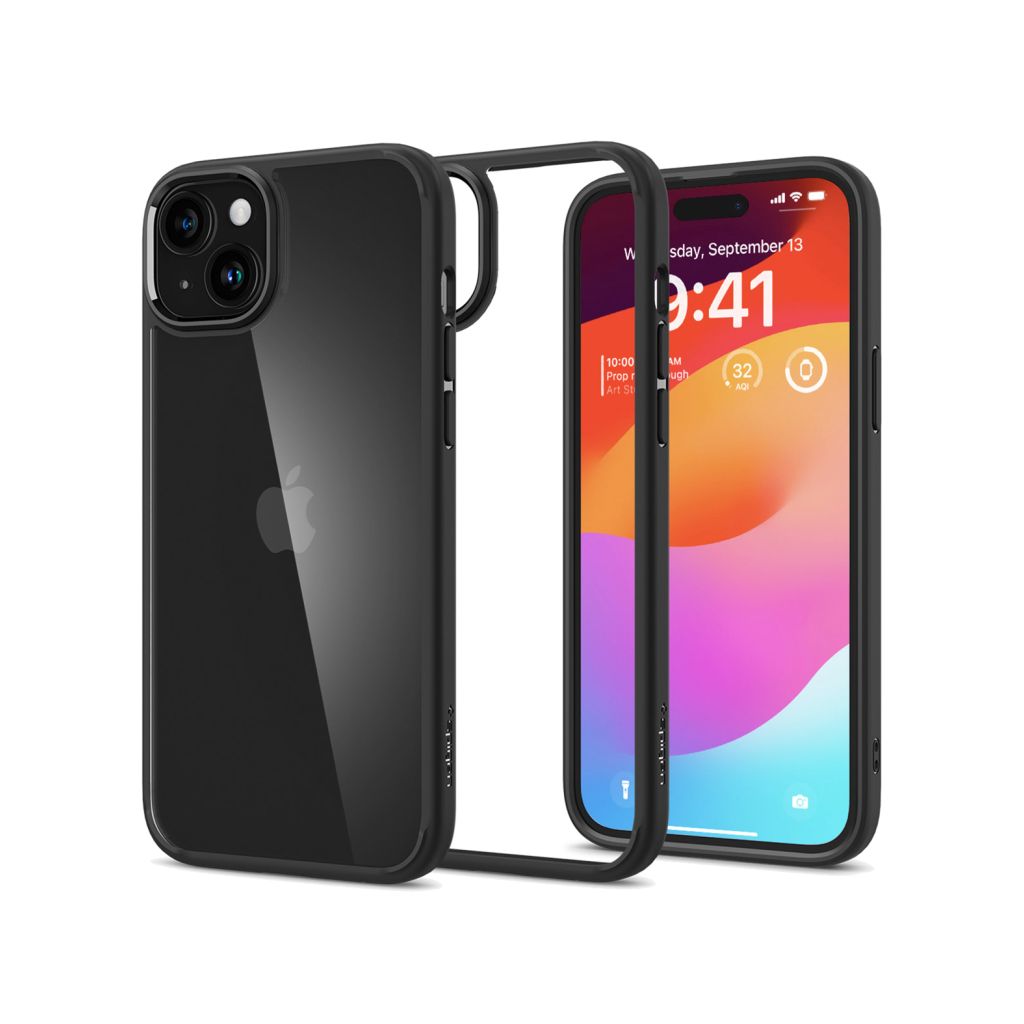 Spigen Ultra Hybrid Backcover Apple iPhone 15 - Matte Black