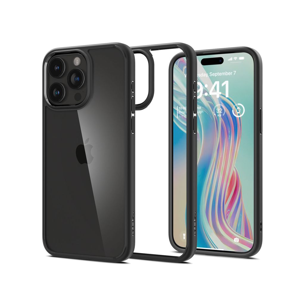 Spigen Ultra Hybrid Backcover Apple iPhone 15 Pro - Matte Black