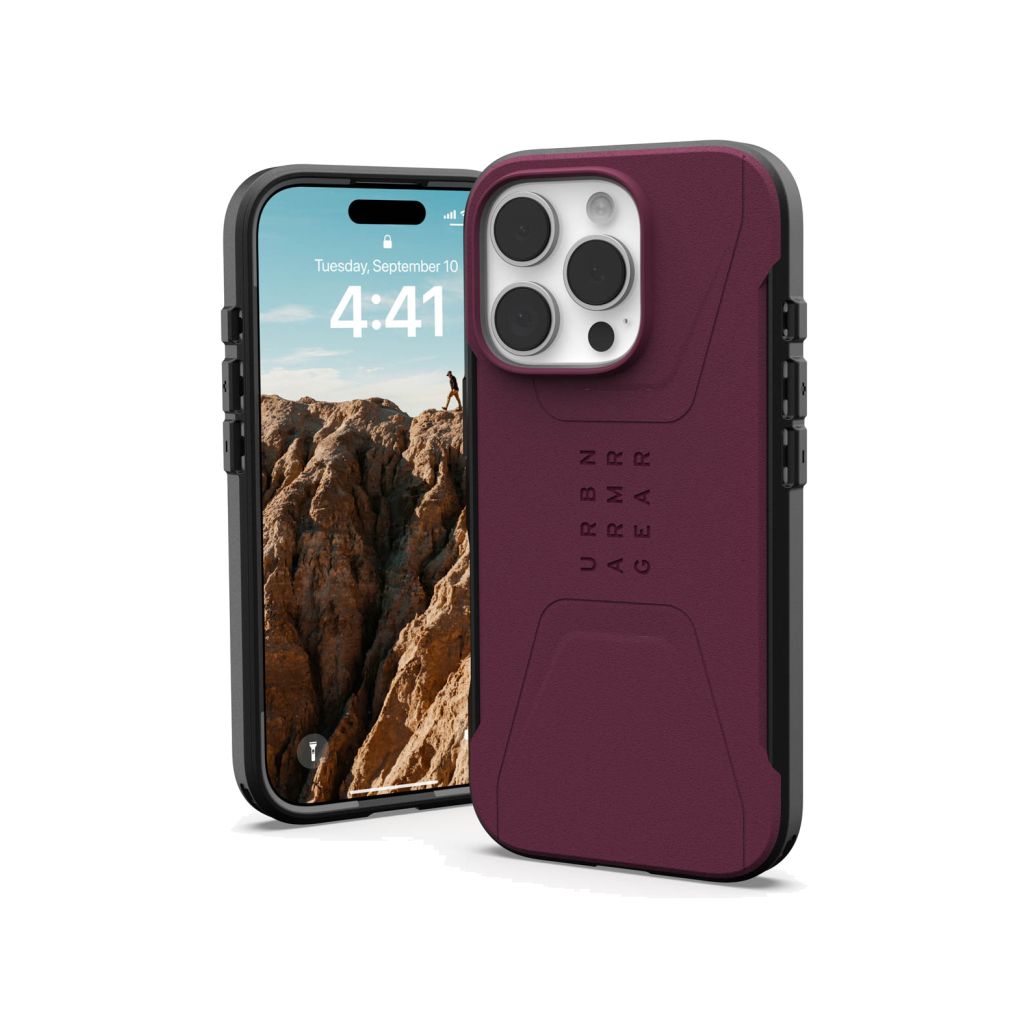 UAG Civilian Backcover MagSafe Apple iPhone 16 Pro - Bordeaux