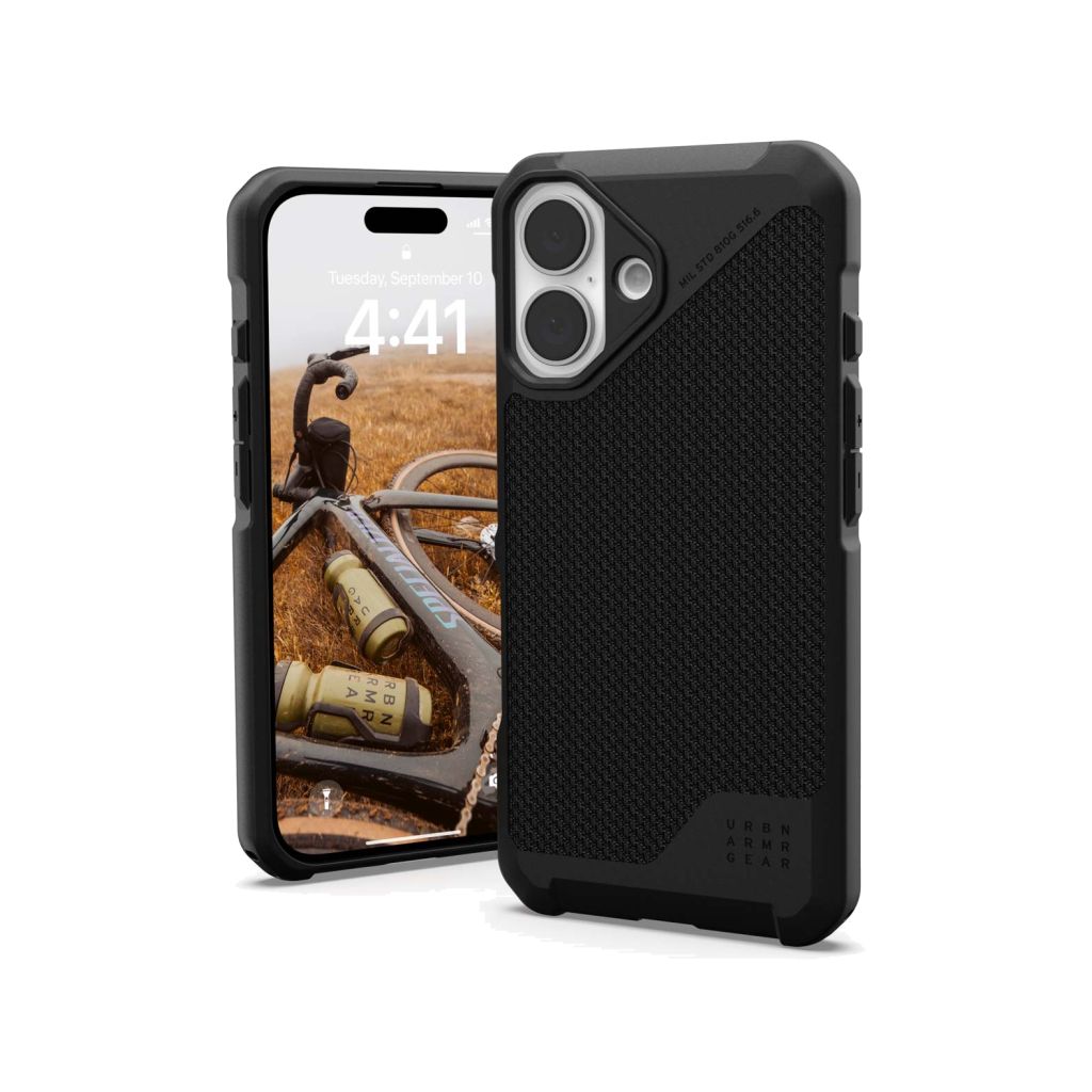 UAG Metropolis LT MagSafe Backcover Apple iPhone 16 - Kevlar Black