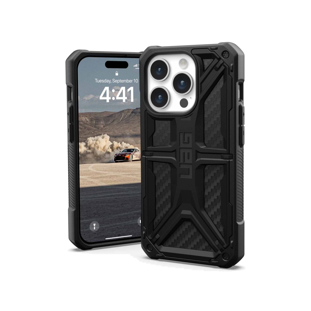 UAG Monarch Backcover Apple iPhone 15 Pro - Carbon Fiber