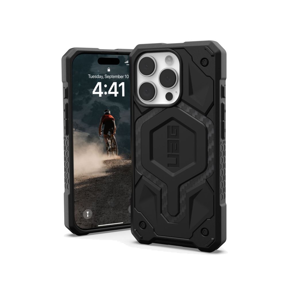 UAG Monarch Backcover Apple iPhone 16 Pro - Carbon Fiber
