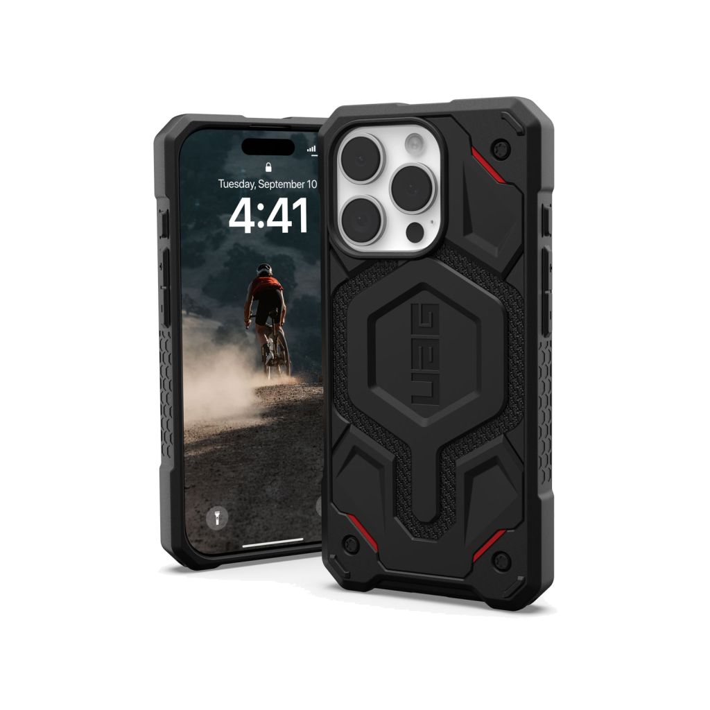 UAG Monarch Pro Backcover Apple iPhone 16 Pro - Kevlar Black