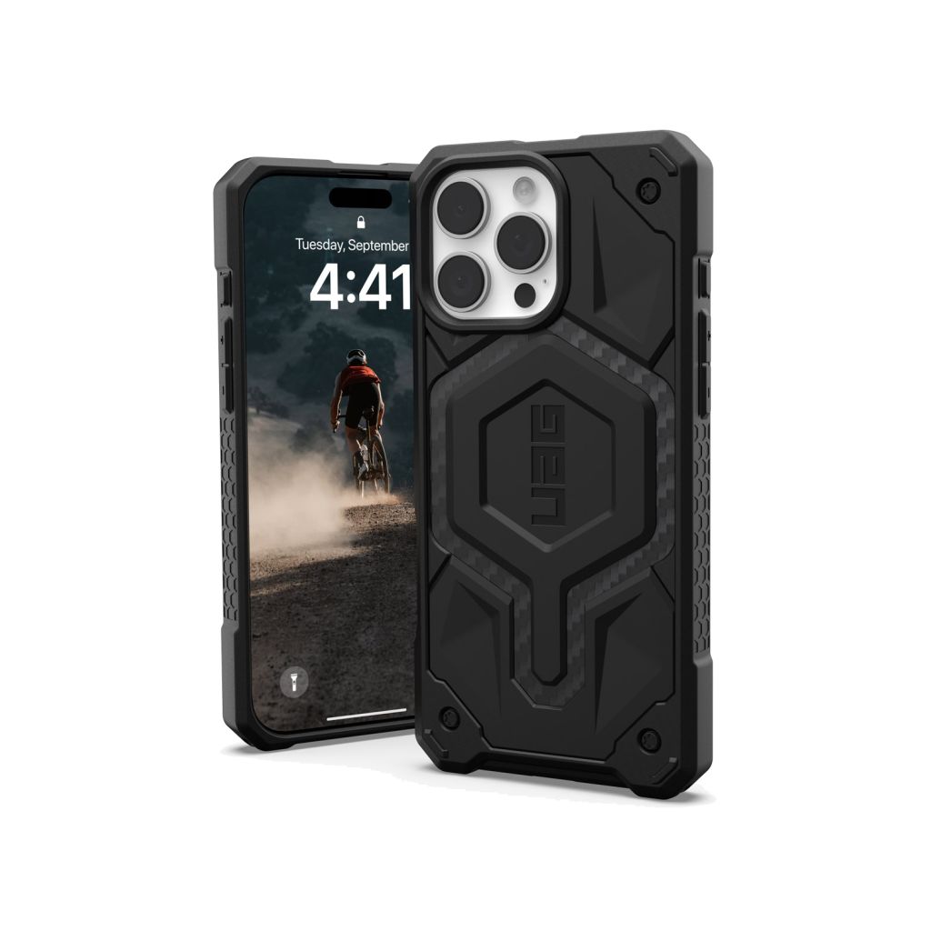 UAG Monarch Pro Backcover Apple iPhone 16 Pro Max - Carbon Fiber