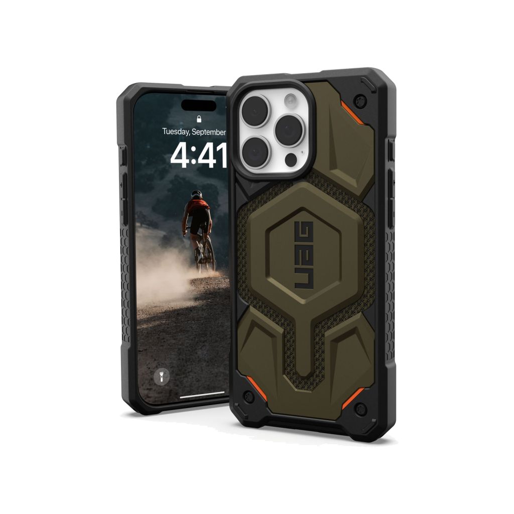 UAG Monarch Pro Backcover Apple iPhone 16 Pro Max - Kevlar Element Green