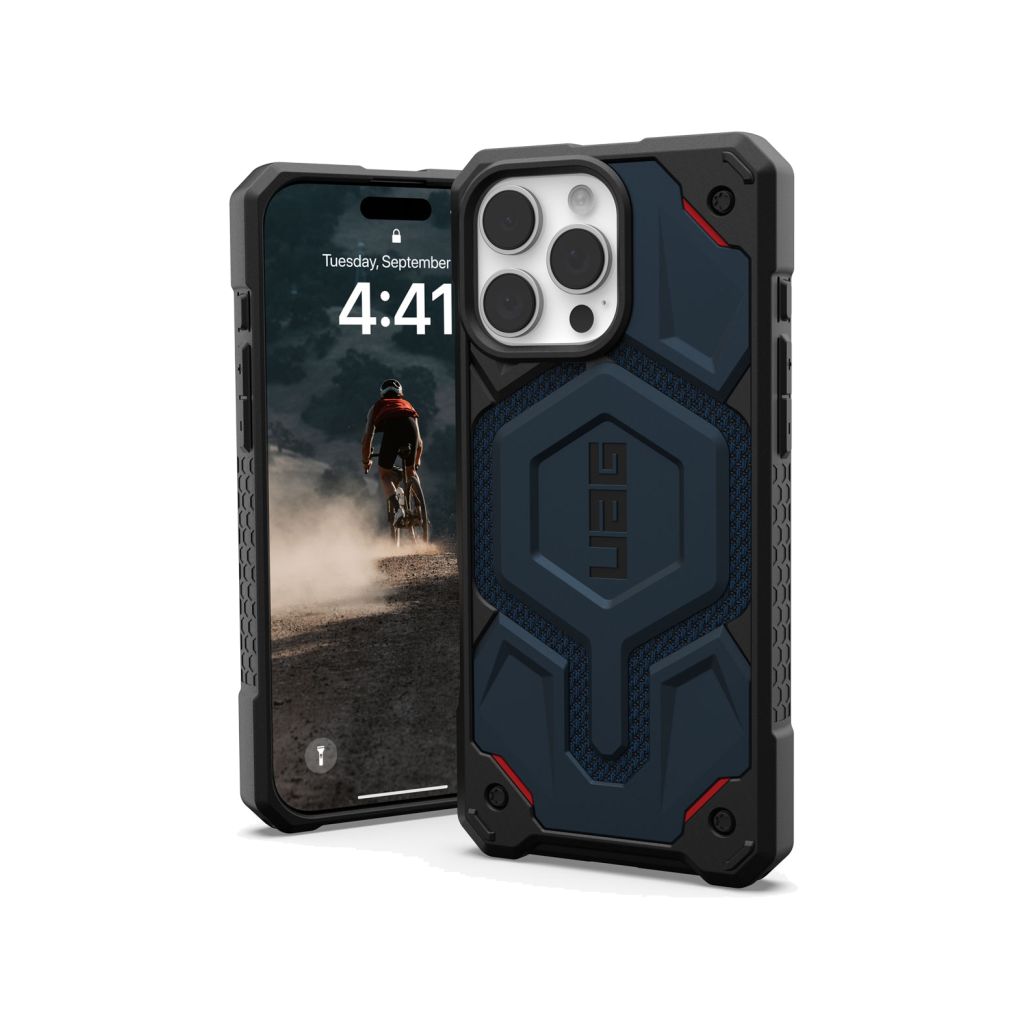 UAG Monarch Pro Backcover Apple iPhone 16 Pro Max - Kevlar Mallard