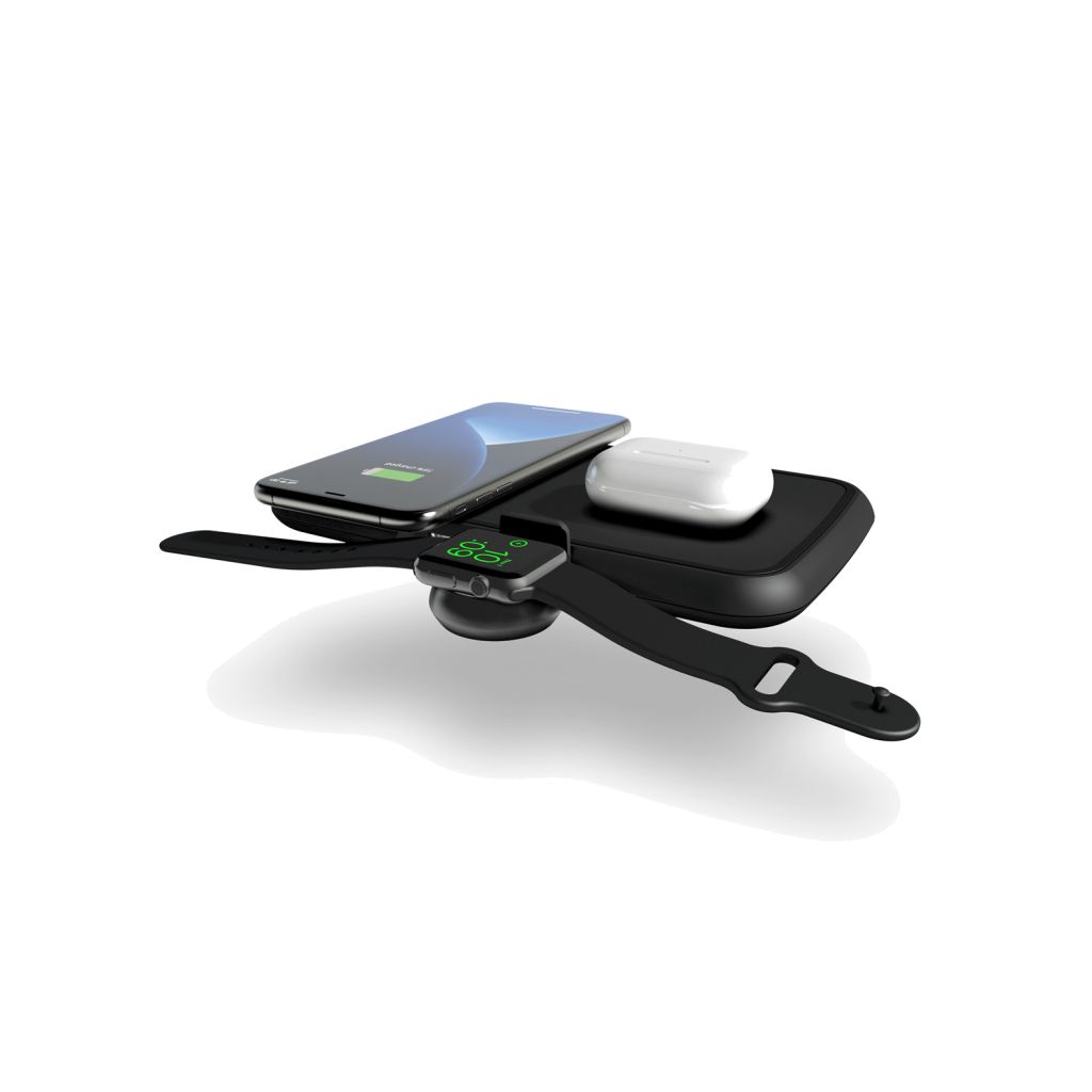 Zens Apple Watch USB-A-stick - Aluminium Serie - Zwart