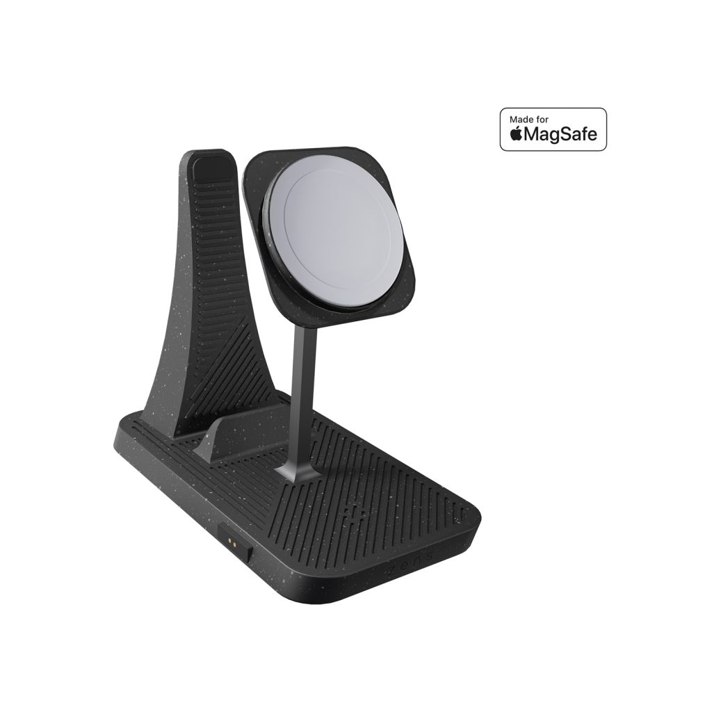 Zens Draadloos oplaadstation 3-in-1 Hoofdstation - Modular Serie - Gerecycled Plastic