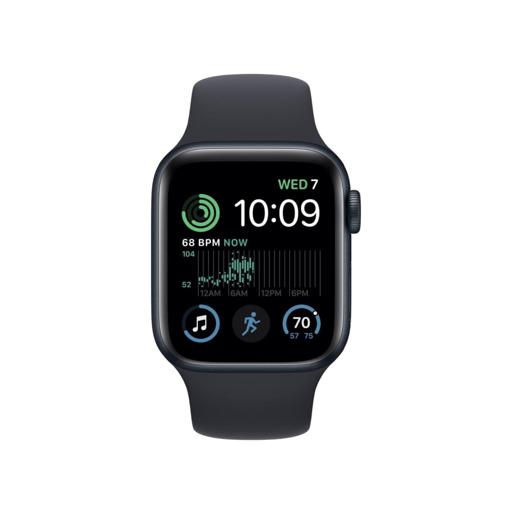 Apple Watch SE (2022) 44mm Aluminum Black Wifi Black Sport Band - B-grade