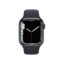 Apple Watch Series 7 45mm RVS Black Wifi + 4G Black Sport Band - C-grade