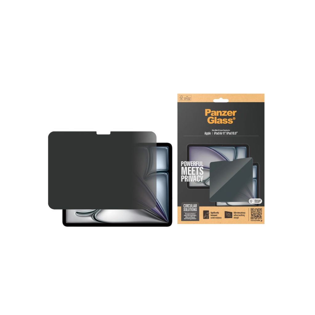 PanzerGlass Privacy Screenprotector Ultra-Wide Fit Apple iPad Air 11 inch (2025) M3 / (2024) M2 / iPad 11 (2025) / iPad 10 (2022)