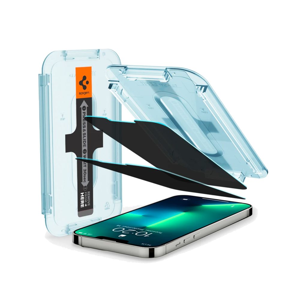 Spigen GLAStR Privacy Screenprotector + Applicator Apple iPhone 13 / 13 Pro