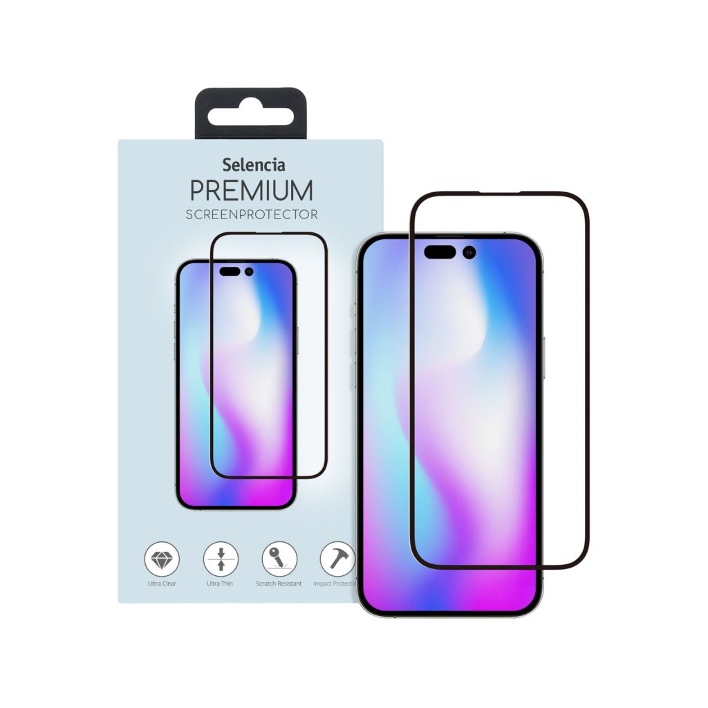 Selencia Gehard Glas Premium Screenprotector iPhone 14 Pro