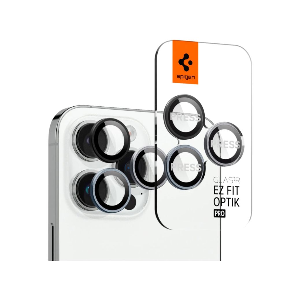 Spigen GLAStR EZ Fit Optik Camera Protector 2 Pack Apple iPhone 15 Pro / 15 Pro Max - Zero One