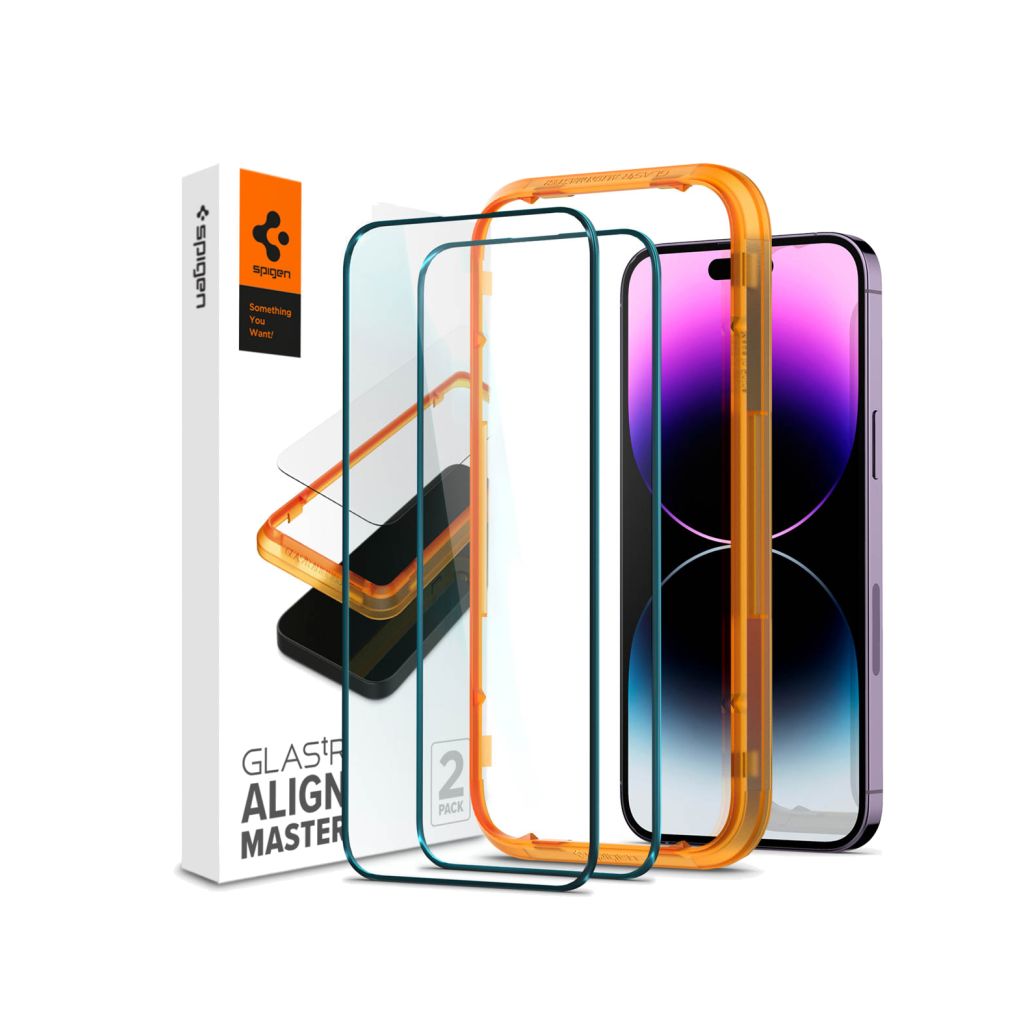 Spigen GLAStR EZ Fit Screenprotector + Applicator Apple iPhone 14 Pro