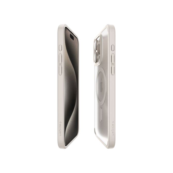 Spigen Ultra Hybrid Backcover MagSafe iPhone 15 Pro - Frost Natural Titanium
